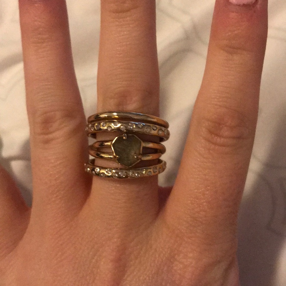 Alexis Bittar Swarovski crystal ring